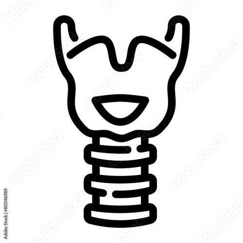 trachea outline icon