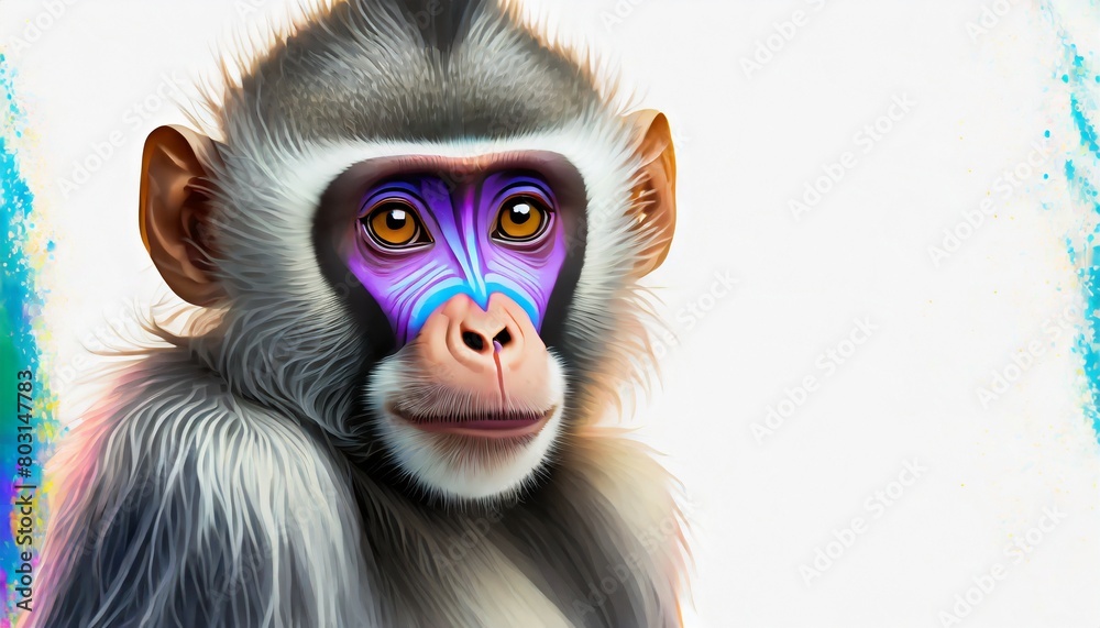 portrait of baboon