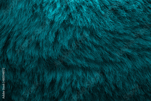 turquoise velour plush cloth textured background photo