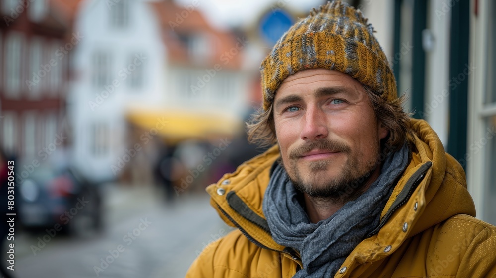 Lars, in his thirties, traveled joyfully with his toddler son to Denmark's charming Hirtshals, eager to reunite with Lara Lars, in his thirties, traveled joyfully with his toddler son to Denmark's charming Hirtshals, eager to reunite with Lara