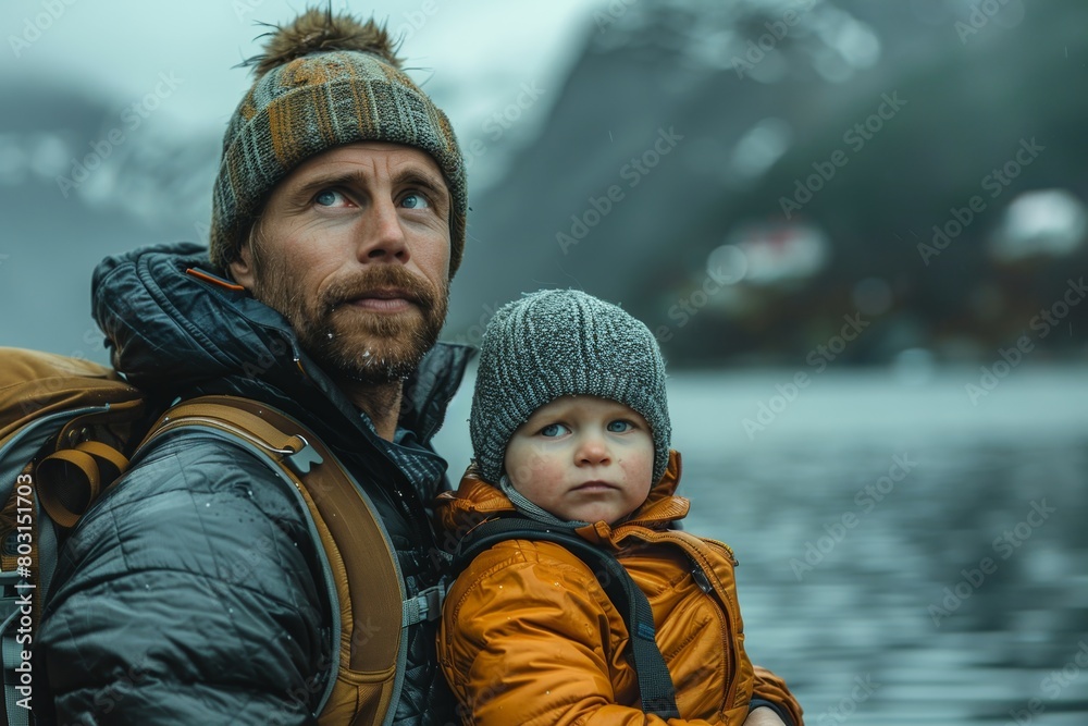 Man in his 30s travels to Denmark from Stavanger to Hirtsals with his 1-year-old son to visit his wife who goes to school and is training as a dog groomer in her last semester Man in his 30s travels to Denmark from Stavanger to Hirtsals with his 1-year-old son to visit his wife who goes to school and is training as a dog groomer in her last semester