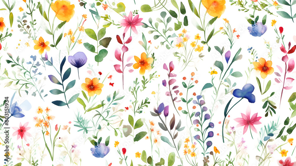 This print pattern is watercolor small flowers abstract graphic poster background This print pattern is watercolor small flowers abstract graphic poster background