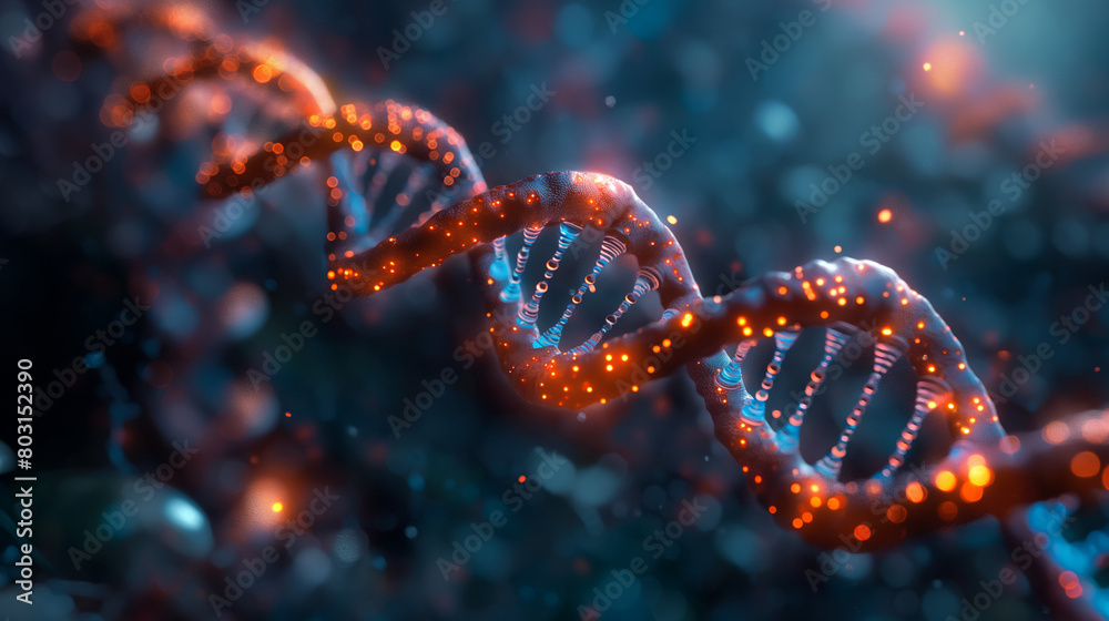 Image of DNA in the human body Image of DNA in the human body