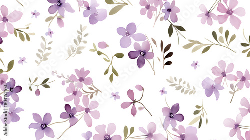 This print pattern is watercolor small flowers abstract graphic poster background