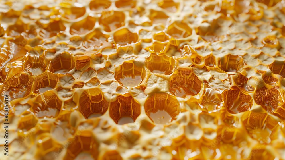 Detailed Top View of Honeycomb Detailed Top View of Honeycomb