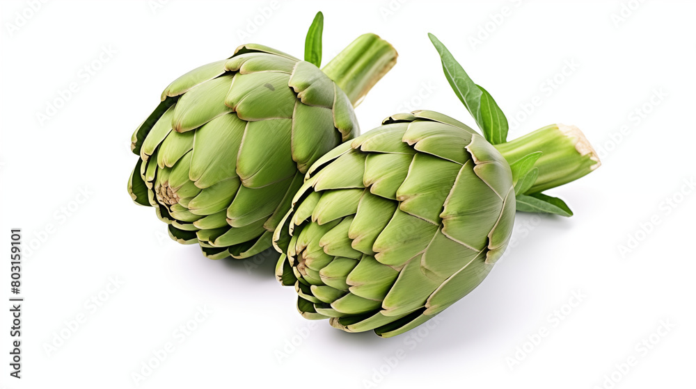 Obraz premium artichoke isolated on white background