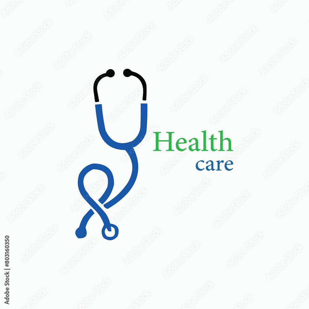 health care logo on white background health care logo on white background