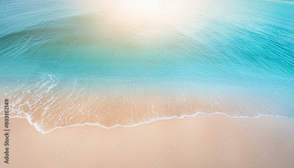 Sunlit Shores: Tranquil Waves and Golden Sands