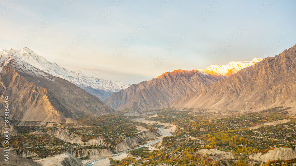 Fototapeta premium The mountain scenery is very beautiful. of Pakistan