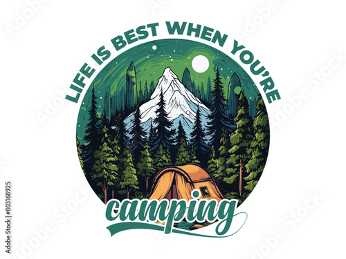 best camping t-shirt design