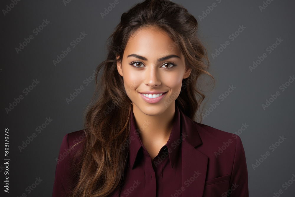 Fototapeta premium Young beautiful businesswoman or corporate employee