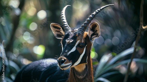 Unique Saola with Long Horns