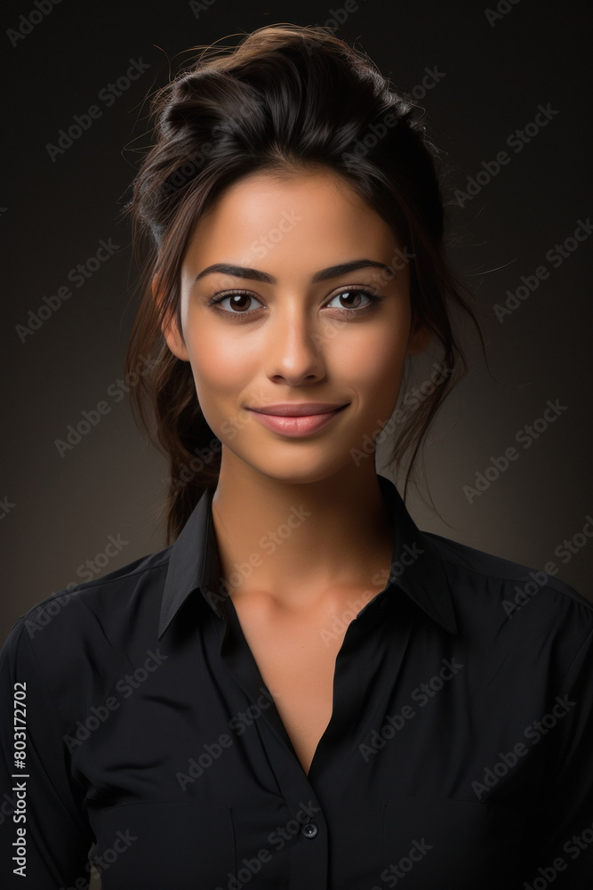 Young beautiful businesswoman or corporate employee Young beautiful businesswoman or corporate employee