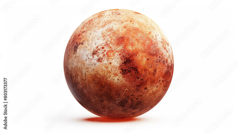 Obraz premium planet mars on white background