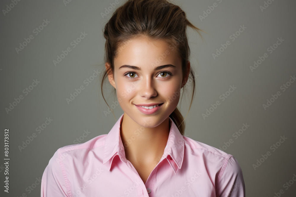 Young beautiful businesswoman or corporate employee Young beautiful businesswoman or corporate employee