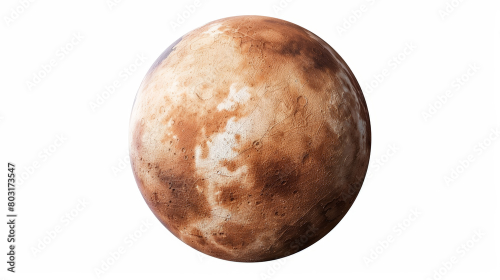 Fototapeta premium planet mars on white background