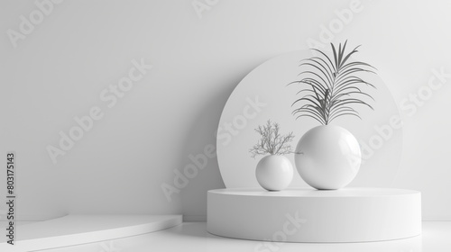 Minimalist with clean design on a white background  perfect for presentations