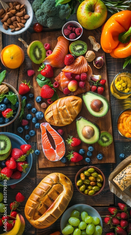 Bountiful Harvest on a Wooden Table