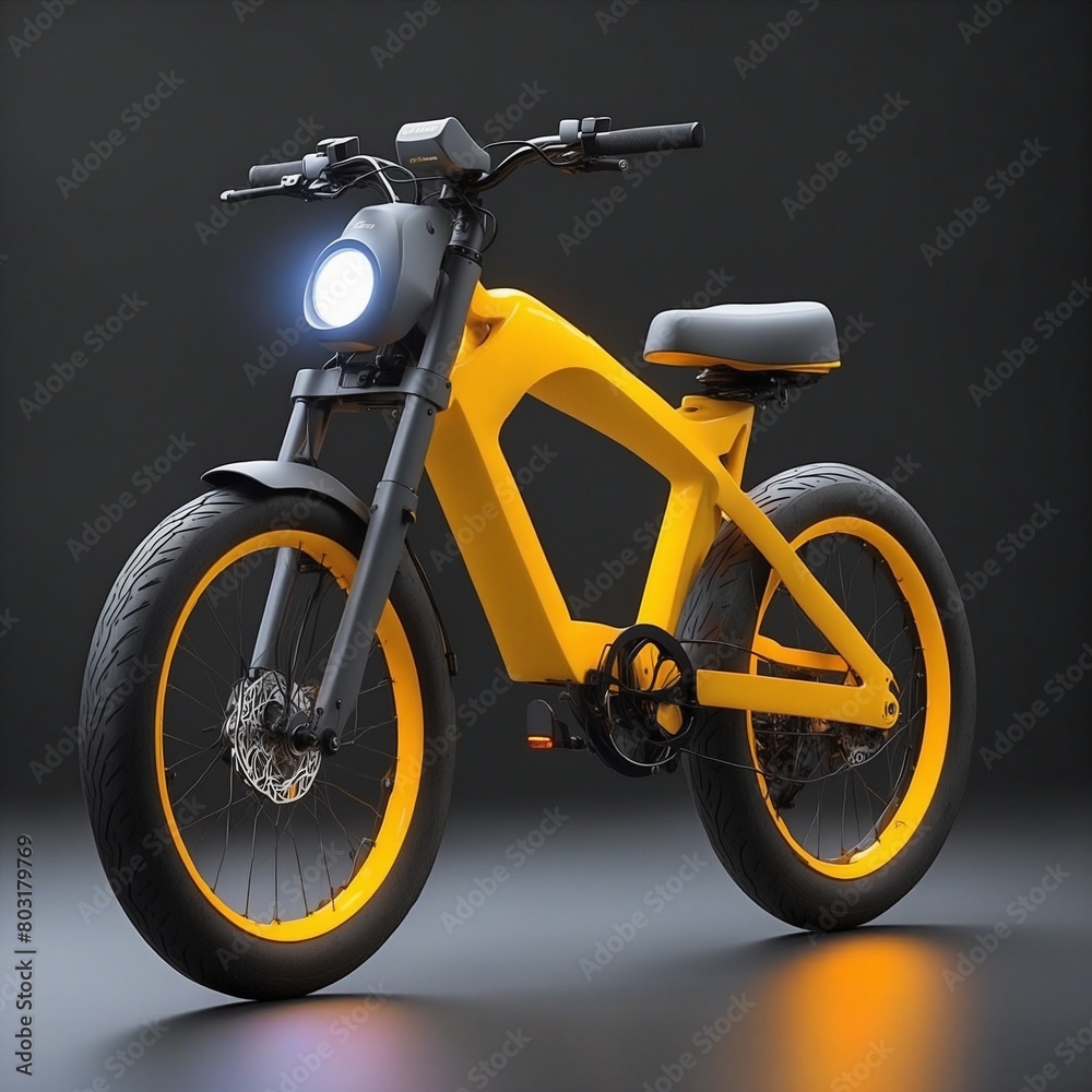 Fototapeta premium E-Bike. Generative AI Technologie