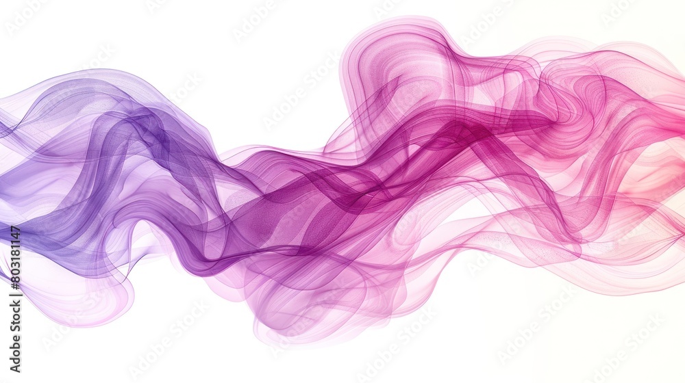 Pink and Purple Smoke Floating