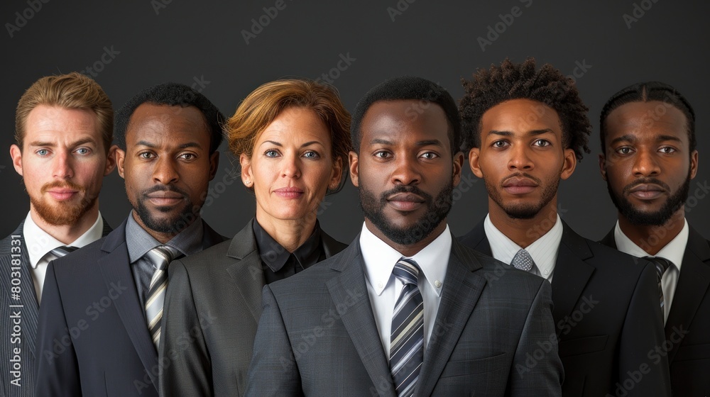 Group of Men and Women in Suits and Ties Group of Men and Women in Suits and Ties