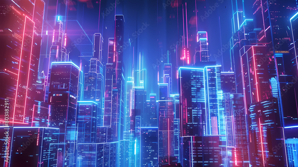 City, technology, cool, future, fantasy