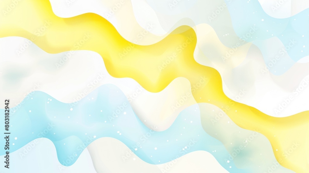 Blue and Yellow Abstract Background With Waves Blue and Yellow Abstract Background With Waves