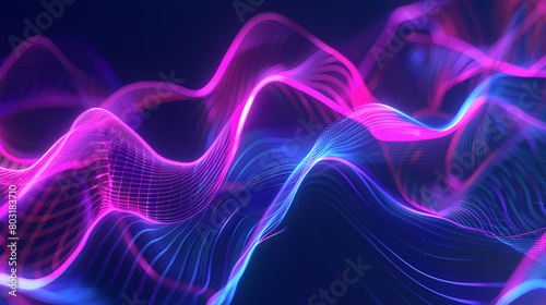 purple, abstract, waves, lines, background