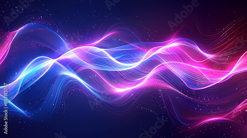 purple, abstract, waves, lines, background