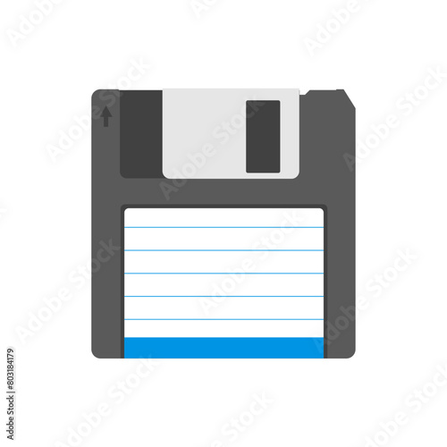 saving information. diskette. vector