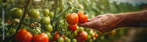 Tomato Harvest Joy: Farmers Thrive Amid Lush Vines, Brimming with Excitement