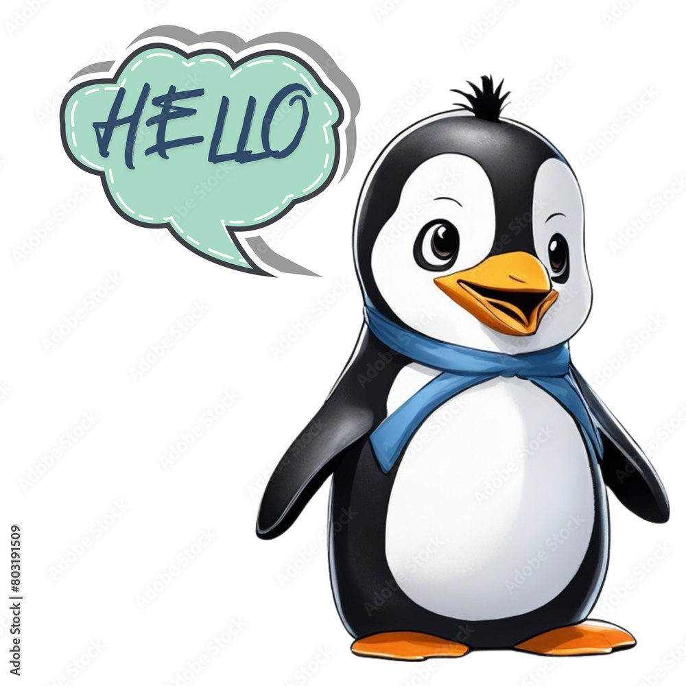 Fototapeta premium penguin cartoon 