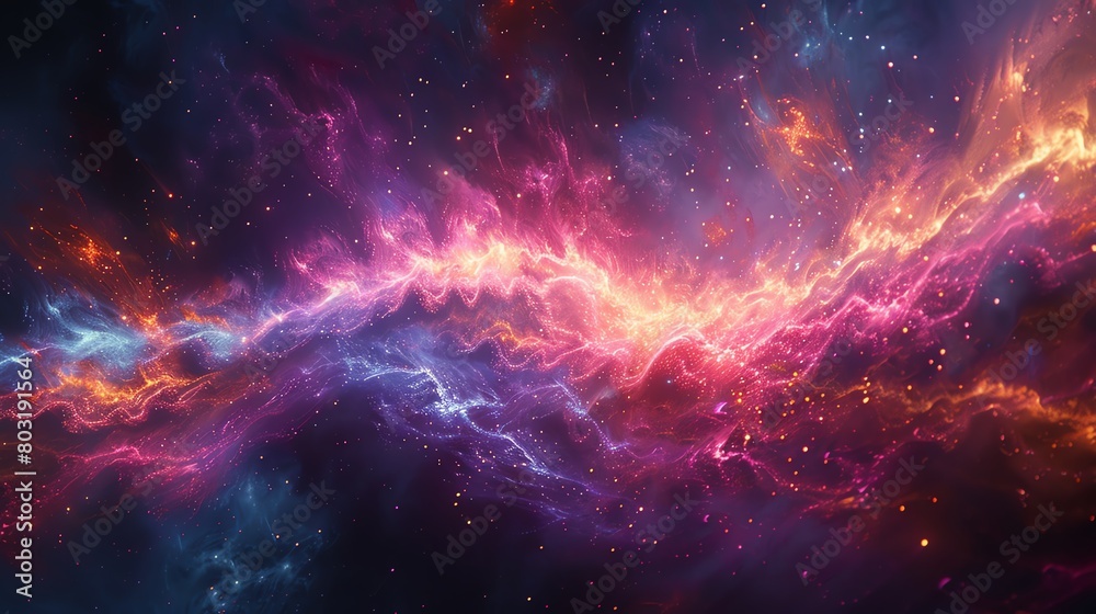 Naklejka premium galaxy of Hovering, 3DCG