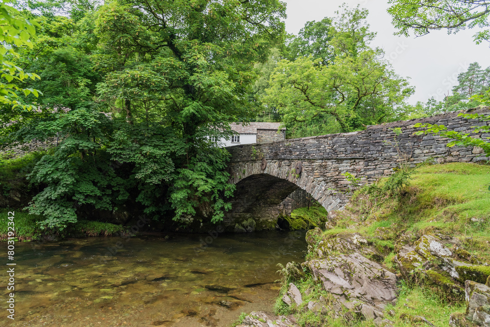 The bridge over the river Brathay at Elterwater
