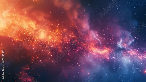 galaxy of Pollution, Watercolor tone, pastel, 3d animator photo