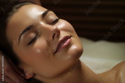 Relaxing head massage