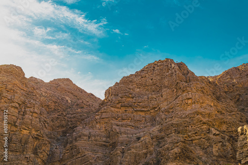 mountains in the mountains, landscape with sky, beautiful rock with blue sky during daytime