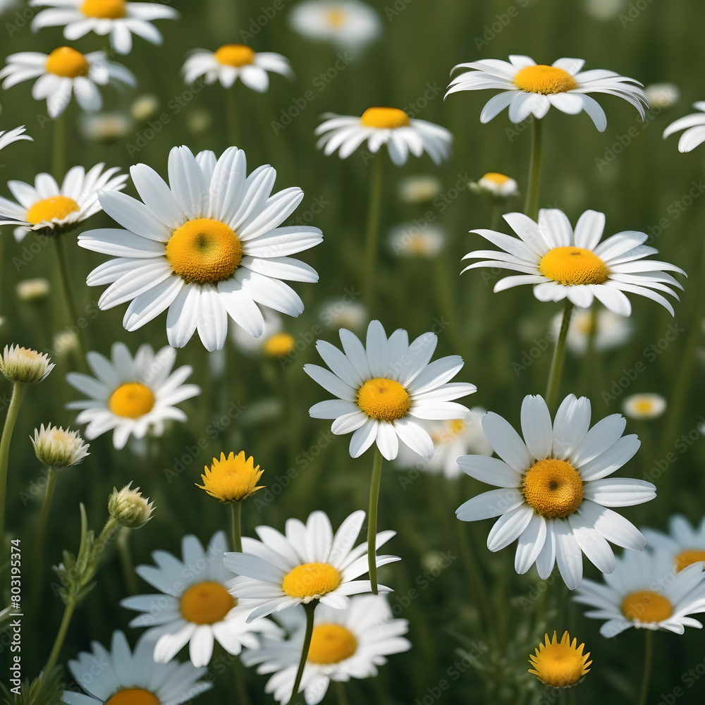 Fototapeta premium daisies in the grass