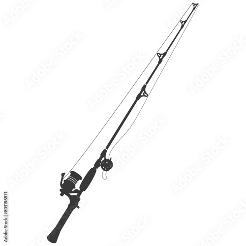 silhouette fishing rod black color only © NikahGeh