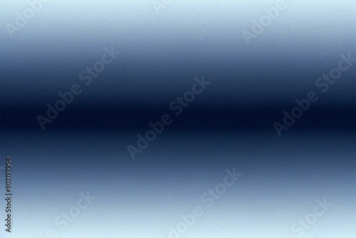Schwarzer, dunkler, azurblauer, kobaltblauer, abstrakter Hintergrund. Farbverlauf. Geometrische Figur. Welle, wellige, geschwungene Linie. Raues Grunge-Korngeräusch. Leichter neonmetallischer Glanz sc