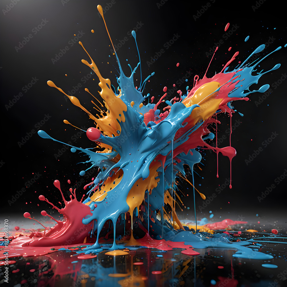 Obraz premium abstract background with splashes