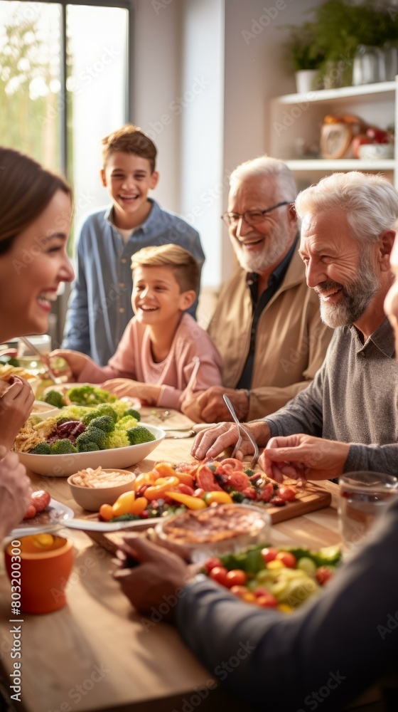 Family Dinner Time Togetherness Love Happiness