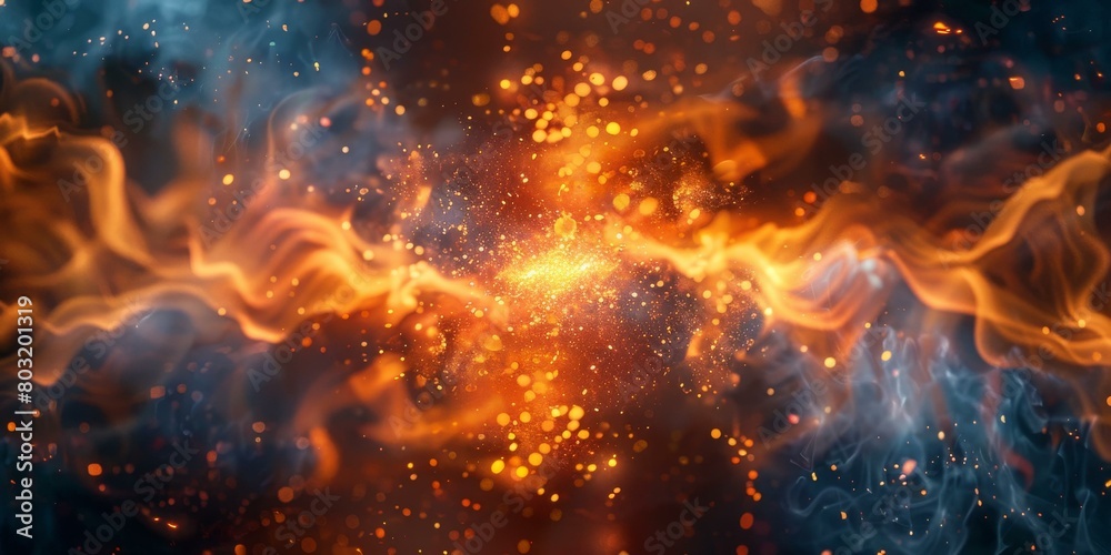 Fire and Ice Abstract Background Fire and Ice Abstract Background