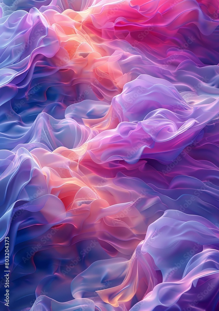 Obraz premium Colorful abstract background with soft folds