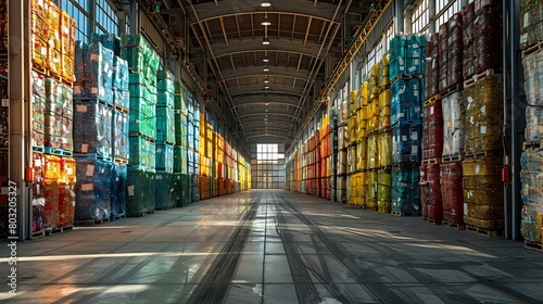 A Glimpse Inside an Expansive Indoor Recycling Facility: A Commentary on Waste Management