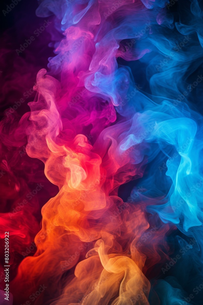 Colorful smoke background