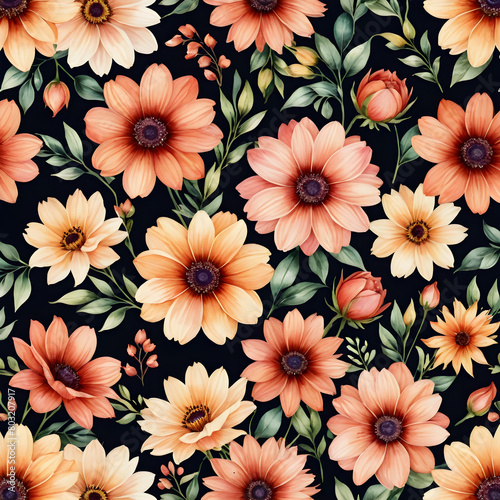 seamless floral background © shiv