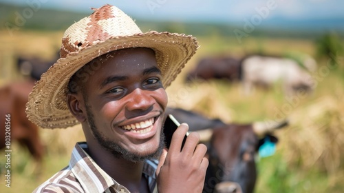 A Young Farmer's Sunny Smile photo