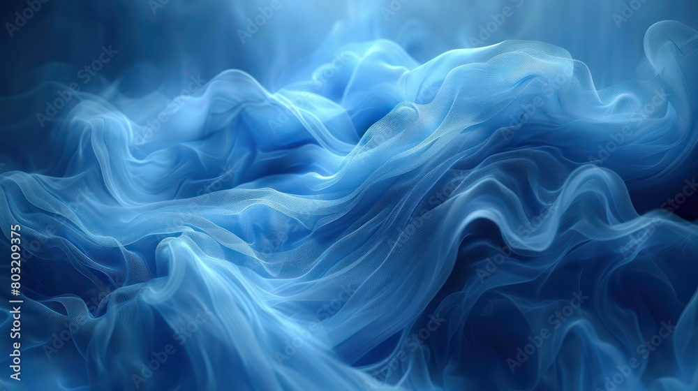 Blue and White Wave Painting Blue and White Wave Painting