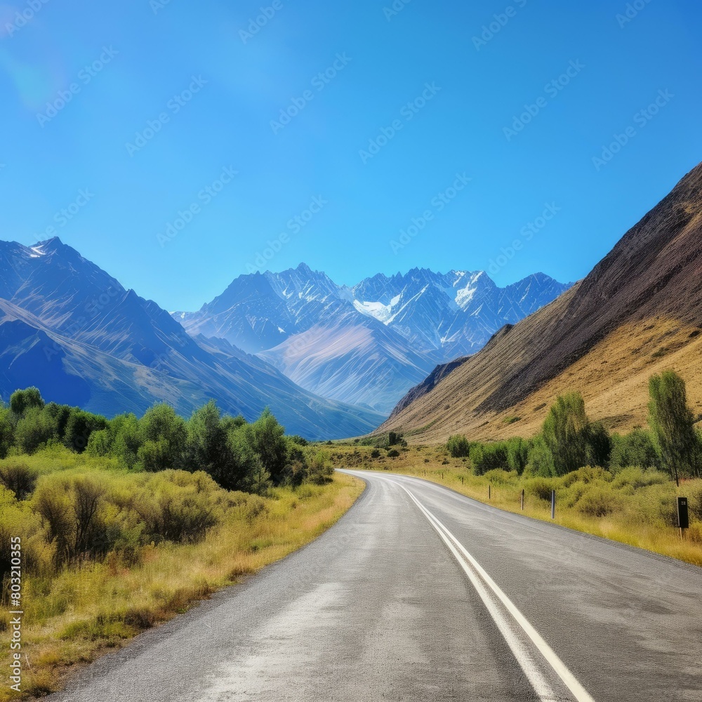 Road through the mountains Road through the mountains